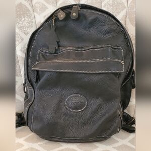 Roots Canada Black Leather Backpack
